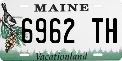 ME license plate 6962TH