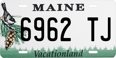 ME license plate 6962TJ