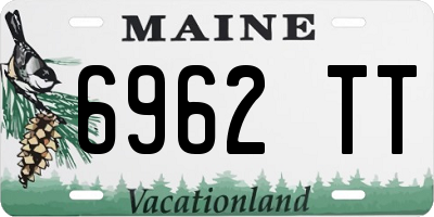 ME license plate 6962TT