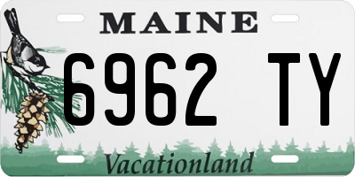 ME license plate 6962TY