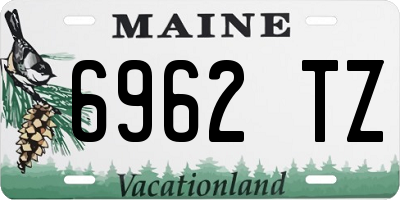 ME license plate 6962TZ