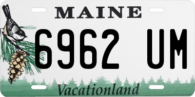 ME license plate 6962UM