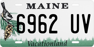 ME license plate 6962UV