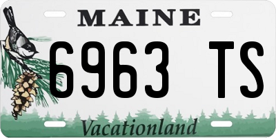 ME license plate 6963TS