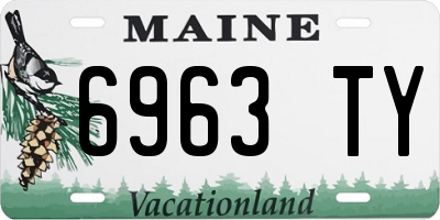 ME license plate 6963TY