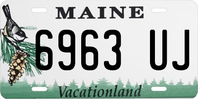 ME license plate 6963UJ
