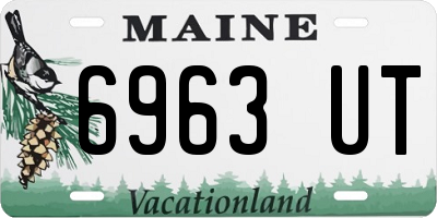 ME license plate 6963UT