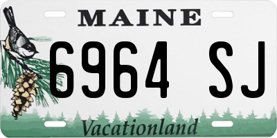 ME license plate 6964SJ
