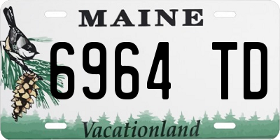 ME license plate 6964TD