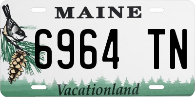 ME license plate 6964TN