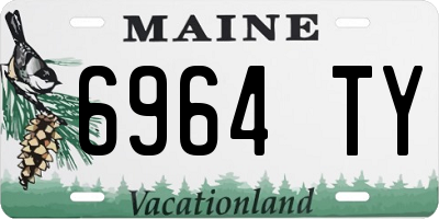 ME license plate 6964TY