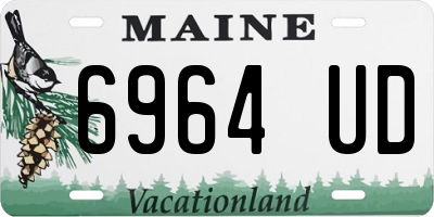 ME license plate 6964UD