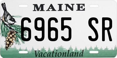 ME license plate 6965SR