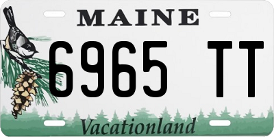 ME license plate 6965TT