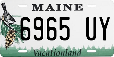 ME license plate 6965UY