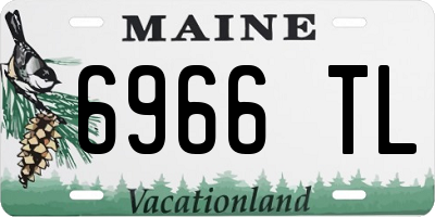ME license plate 6966TL