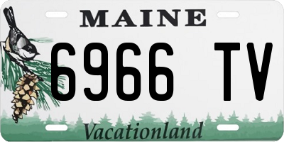 ME license plate 6966TV