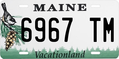 ME license plate 6967TM