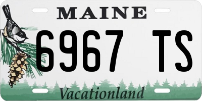 ME license plate 6967TS