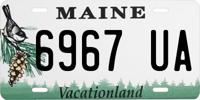 ME license plate 6967UA