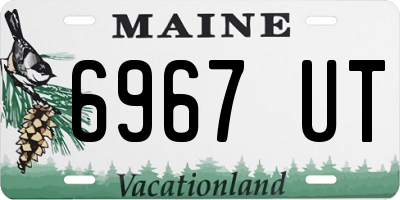 ME license plate 6967UT