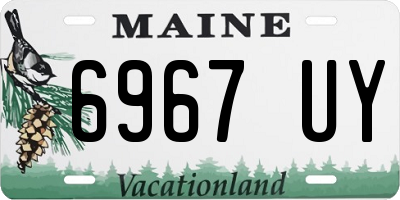 ME license plate 6967UY