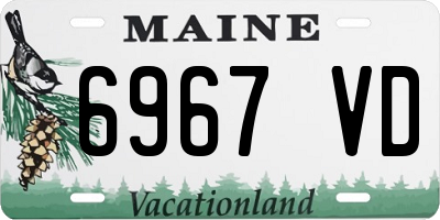 ME license plate 6967VD