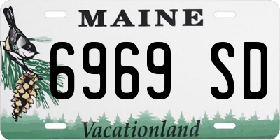 ME license plate 6969SD