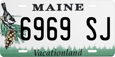 ME license plate 6969SJ