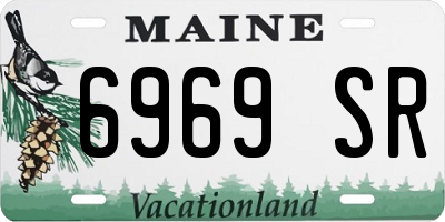 ME license plate 6969SR