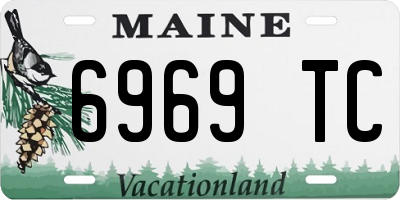 ME license plate 6969TC