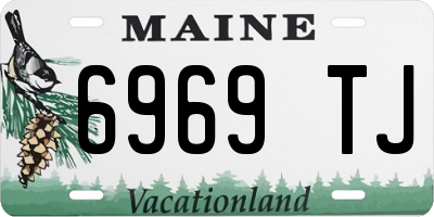 ME license plate 6969TJ