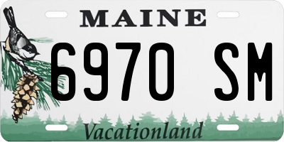 ME license plate 6970SM