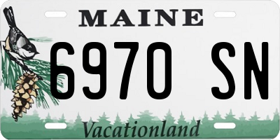 ME license plate 6970SN