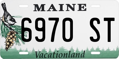 ME license plate 6970ST