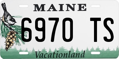ME license plate 6970TS