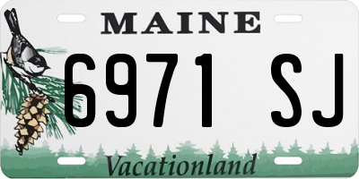 ME license plate 6971SJ