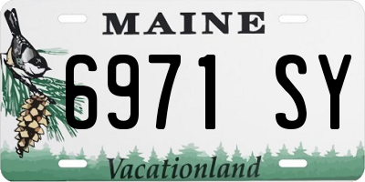 ME license plate 6971SY