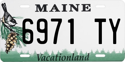 ME license plate 6971TY