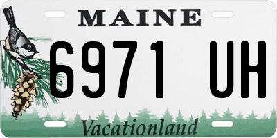 ME license plate 6971UH