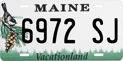 ME license plate 6972SJ