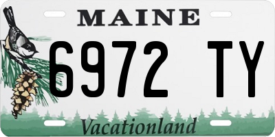 ME license plate 6972TY