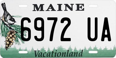 ME license plate 6972UA