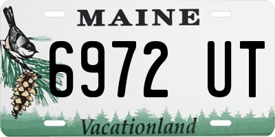 ME license plate 6972UT