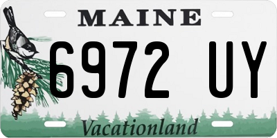 ME license plate 6972UY