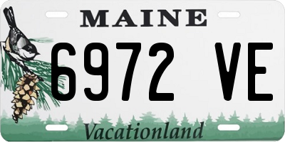 ME license plate 6972VE