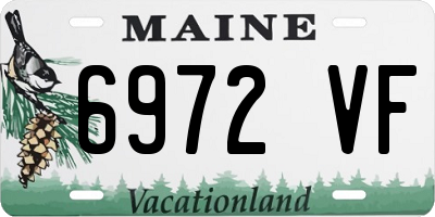 ME license plate 6972VF