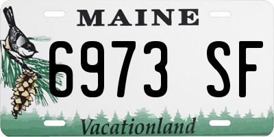ME license plate 6973SF