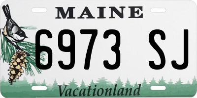ME license plate 6973SJ