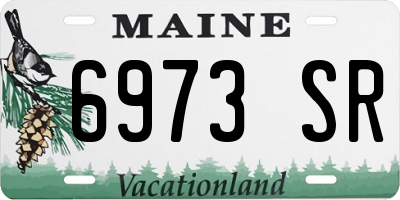 ME license plate 6973SR